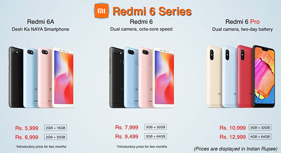 Redmi-6-Series-Price