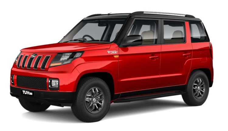 Mahindra-TUV300-red