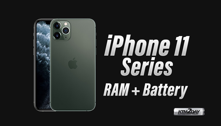 iPhone 11 Series RAM and Battery
