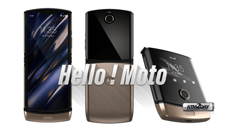Moto Razr 2019 Golden Color Variant