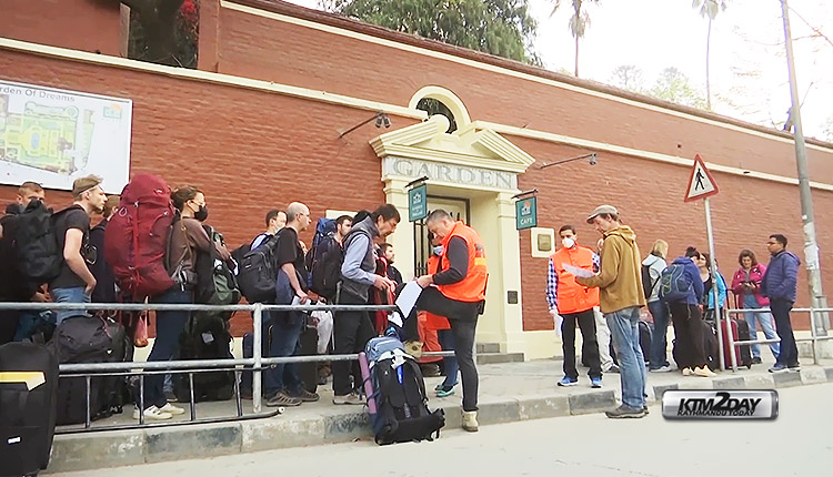 Tourists stranded in nepal
