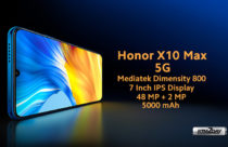 Honor X10 Max 5G Phablet with 7.09 inch display and MediaTek Dimensity 800 chipset launched