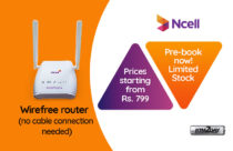 Ncell starts pre-booking of "Wirefree Plus" WiFi bundled service
