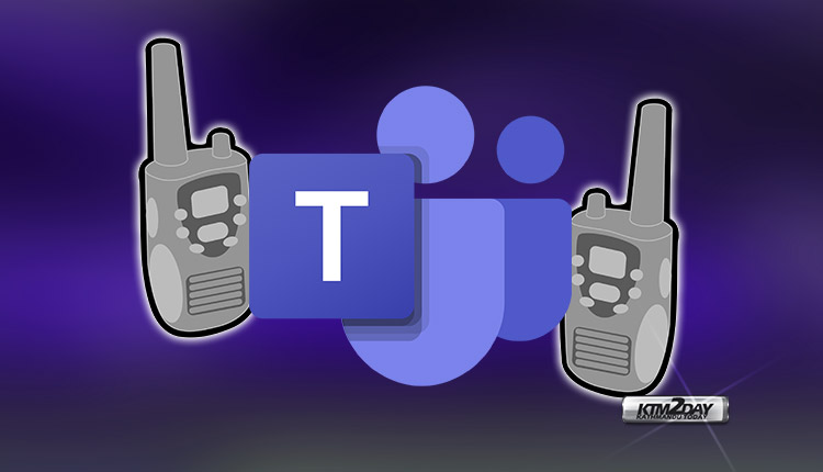 Microsoft Teams tap to talk