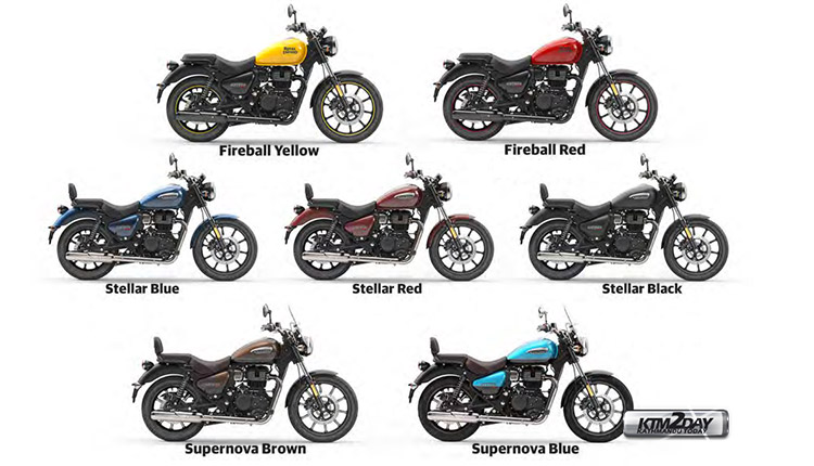 Royal Enfield Meteor 350 colors