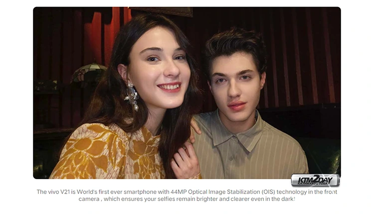 Vivo V21 OIS Front Camera