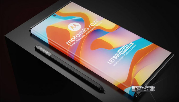 Motorola Razr with wrap-around display