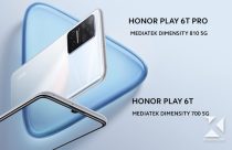 Honor Play 6T Pro and Play 6T Launched with 90 Hz Displays and Mediatek Dimensity SoC