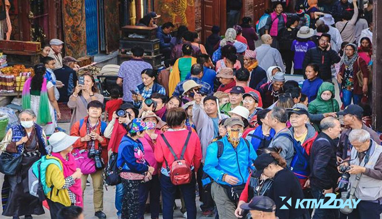 foreign tourists in nepal