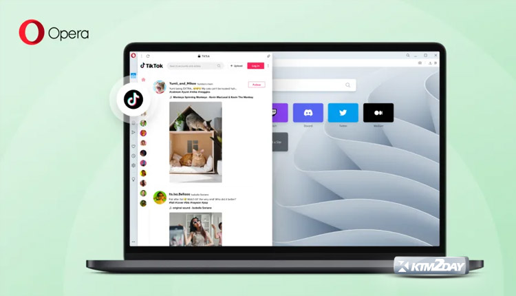 Opera browser integrates Tiktop